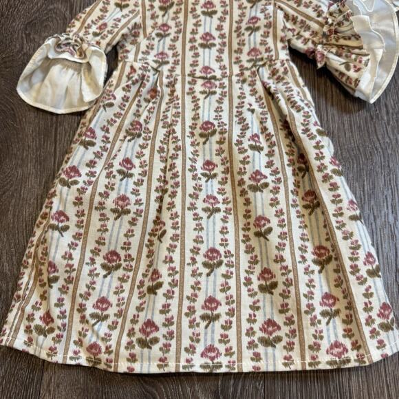 18" American Girl Doll 1986 PC Felicity Meet Dress Outfit: Rose Garden Gown, Hat - Picture 3 of 7